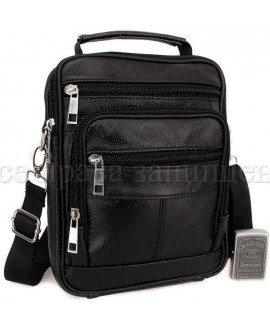 Недорогая мужская сумка чёрного цвета NV-1025-black 