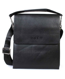 Мужская кожаная сумка черного цвета 2020-3-opt в категории сумки оптом Одесса