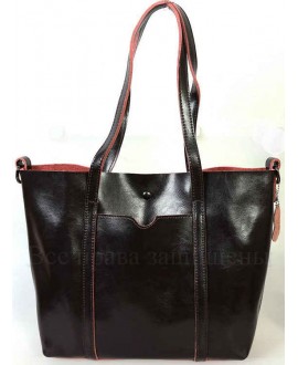 Стильная женская кожаная сумка коричневого цвета от SK Leather Collection SK8501-BROWN