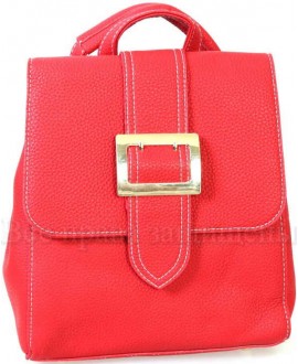 Компактный женский рюкзак из экокожи от SK Leather Collection SK7510-RED