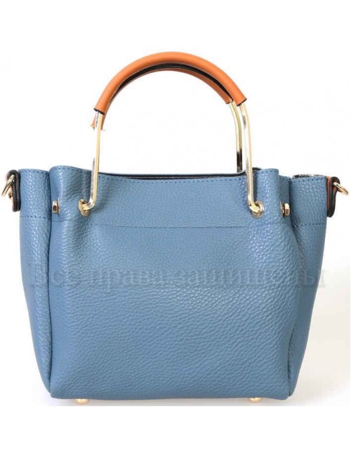 Женская стильная компактная сумка из экокожи от SK Leather Collection SK1213-BLUE