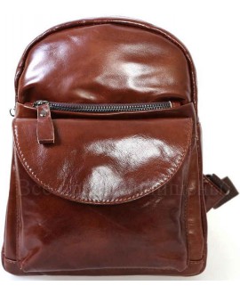 Женский стильный кожаный рюкзак коричневого цвета от SK Leather Collection SK-1007-BROWN
