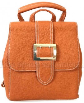 Компактный женский рюкзак из экокожи от SK Leather Collection SK7510-BROWN