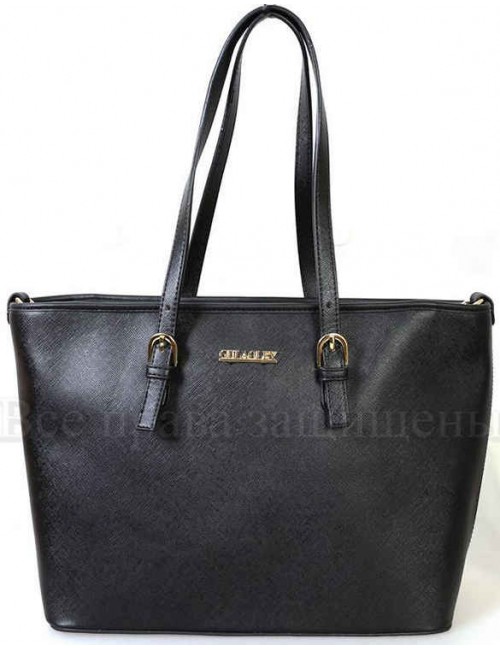 Стильная женская сумка из экокожи от SK Leather Collection SK1112-BLACK