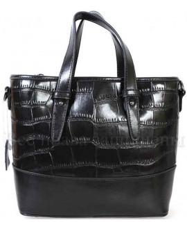 Стильная женская кожаная сумка черного цвета от SK Leather Collection SK6011-BLACK