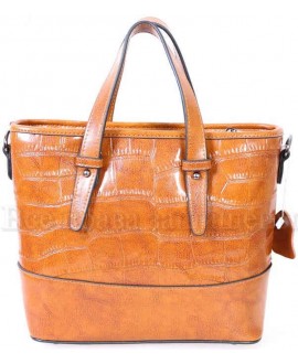 Стильная женская кожаная сумка рыжего цвета от SK Leather Collection SK6011-GINGER