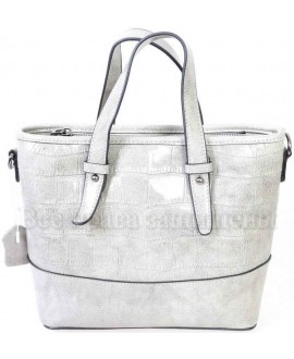 Стильная женская кожаная сумка белого цвета от SK Leather Collection SK6011-WHITE