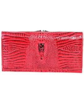 Женский стильный кожаный кошелек от Cossroll A137-207-1-RED