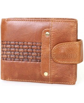Компактный мужской кожаный кошелек от SALFEITE A-VINTAGE-0409-10