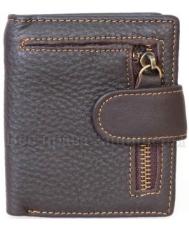 Стильный мужской кожаный кошелек от SALFEITE коричневого цвета A-VINTAGE-0409-5