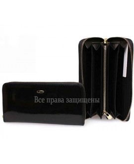 Женский клатч классический кожаный черный BC201 BLACK