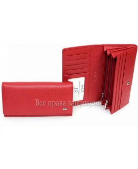 Элитный кожаный кошелёк красного цвета ST634 RED