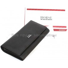 Женский кошелек из натуральной кожи Horse Imperial (IH-A0001 BLACK)