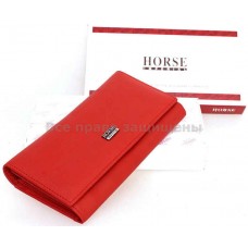 Красный женский кошелек из натуральной кожи Imperial Horse (IH-A0001 RED)
