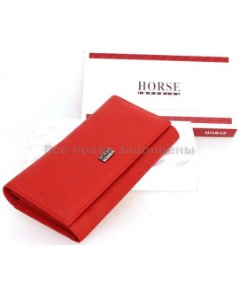 Красный женский кошелек из натуральной кожи Imperial Horse (IH-A0001 RED)