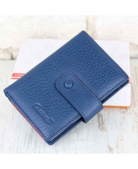 Синий кожаный кошелёк Cossrol A167A-1033BLUE