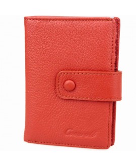 Оранжевый кожаный женский кошелёк Cossrol оптом A167A-1033ORANGE