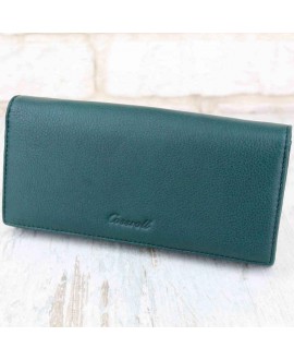 Зелёный кошелёк кожаный оптом Cossroll-A164F-9811-d.green