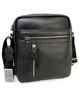 Вместительная мужская кожаная сумка SK0618-black