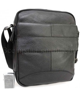 Вместительная мужская сумка из натуральной кожи SK1124-black