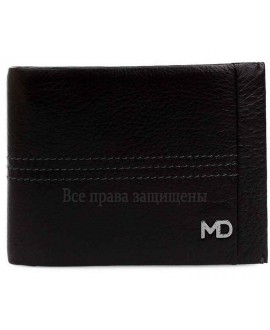 Стильный мужской кошелек двойного сложения из натуральной кожи с зажимом для купюр MD-Leather (MD-555-1-opt) в категории купить мужские кошельки оптом Украина