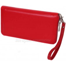 Женский кошелек для нагрудного кармана из натуральной кожи красного цвета MC-7003-2-opt в категории купить оптом женские кошельки Украина