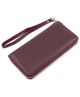 Жіночий гаманець зі шкіри з ремінцем Marco Coverna MC-7002-8 (JZ6685) коричневий