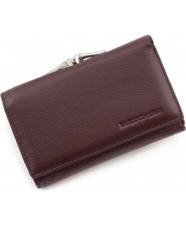 Невеликий жіночий шкіряний гаманець Marco Coverna MC-2049A-5 (JZ6659) коричневий