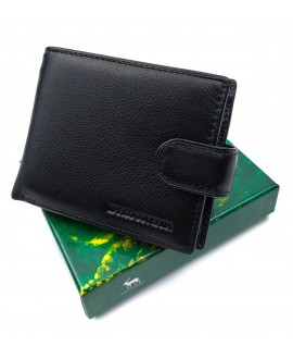 Чоловічий шкіряний гаманець Marco Coverna MC-2003-1 (JZ6709) чорний
