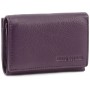 Маленький гаманець зі шкіри з монетницею Marco Coverna MC-1419-25 (JZ6635) фіолетовий