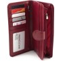 Практичний шкіряний гаманець жіночий Marco Coverna MC-B031-950-4 (JZ6671) бордовий