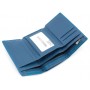Жіночий яскравий гаманець зі шкіри із монетницею на блискавці Marco Coverna MC-1418-32 (JZ6631) блакитний