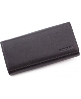 Жіночий сучасний шкіряний гаманець Marco Coverna MC-1413-1 (JZ6615) чорний