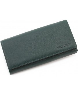 Якісний гаманець із натуральної шкіри для жінок Marco Coverna MC-1413-7 (JZ6621) зелений