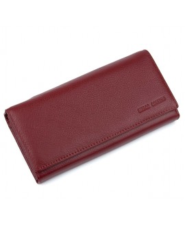 Оригінальний гаманець зі шкіри Marco Coverna MC-1411A-7 (JZ6606) бордовий