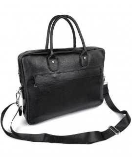 Деловая сумка для мужчин из кожи JZ NS17611-1 черная