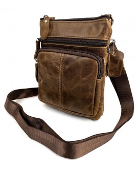 Сучасна сумка для чоловіків на кожен день. JZ NS701-2 коричнева