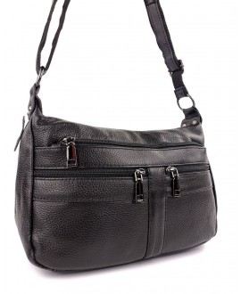 Современная сумка из натуральной кожи для девушек JZ NS105 черная