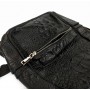 Жіночий шкіряний рюкзак з тисненням під крокодила UC CR71 18х20х15см чорний