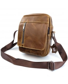 Мужская сумка через плечо JZ NS8829-3 светло-коричневая