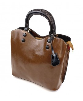 Стильна сумка жіноча з ременем через плече JZ NS-8034-3  коричнева
