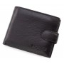 Чоловічий портмоне зі шкіри із затискачем для грошей 11х9,5х2,5 Marco Coverna M13 (21588)  чорний