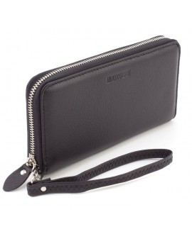Шкіряний чоловічий гаманець-клатч на блискавці 20х10 Marco Coverna M38-3 Bigger (19723) чорний