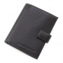 Шкіряний гаманець для чоловіків 9,5х12 Marco Coverna 190415-MC (19743) чорний