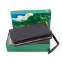 Шкіряний чоловічий гаманець-клатч на блискавці з блоком під картки 19,5х11 Marco Coverna 3051-1 (18123) черный