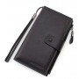 Шкіряний дорожній гаманець для подорожей 19,5х10, 5 Marco Coverna 1426 (1426 black) чорний