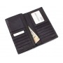 Шкіряний чоловічий гаманець на блискавці з блоком під багато карток 10х19,5 Marco Coverna 9006(18145) чорний