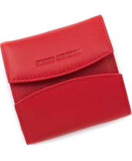 Кожаный миниатюрный кошелек 8,5х8,5 Marco Coverna 2069-2(17506) красный