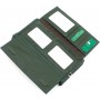 Жіночий гаманець-клатч із блоком для карток на блискавці 10,5х20,5 Marco Coverna 6052-7(17081)  Зелений