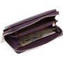 Жіночий гаманець-клатч із натуральної шкіри на блискавці з ремінцем на зап'ястя 19,5х11 Marco Coverna 6054-11(17074) Фіолетовий